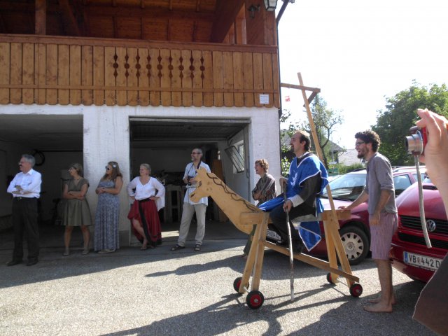 Ochsenbraten bei Historischer Hochzeit in Irrsdorf